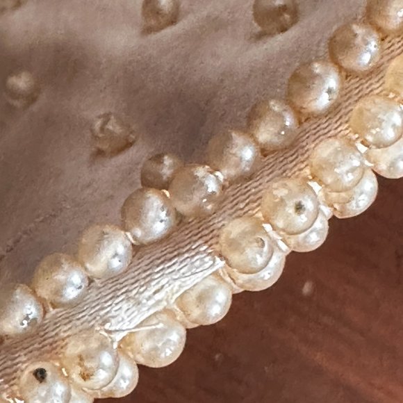 Vintage silk beaded purse - Picture 5 of 7